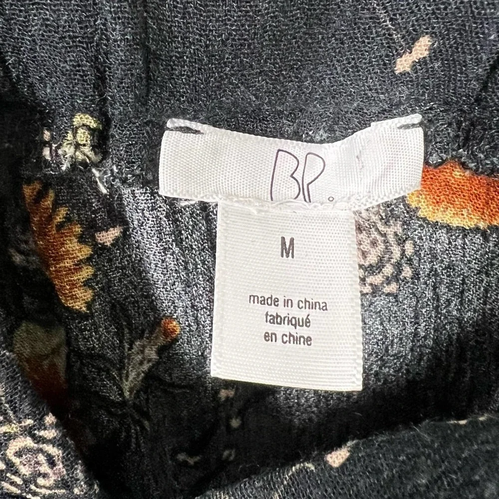 BP Sunflower Floral Cropped Wide Strap Rayon Tank Top Size Medium - Picture 5 of 7